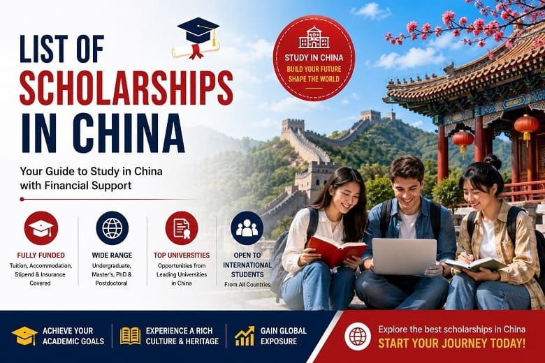 List of Scholarships in China