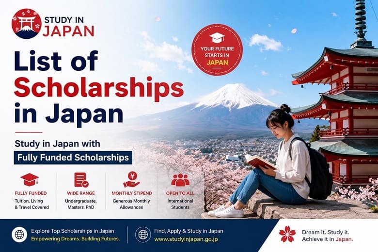 List of Scholarships in Japan | Study in Japan with Fully Funded Scholarships